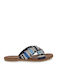 Toms Viv Coupe Denim Leather Women's Flat Sandals