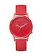 Guess Watch with Red Rubber Strap V1019M3