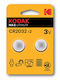 Kodak Max Lithium Μπαταρίες Ρολογιών CR2032 3V 2τμχ