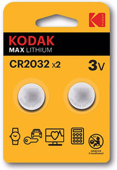 Kodak Max Lithium Baterii pentru ceasuri CR2032 3V 2buc