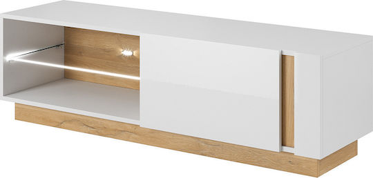 High Επιδαπέδιο Λευκό / Λευκό High Gloss / Grandson 138.1x40x45.5εκ.