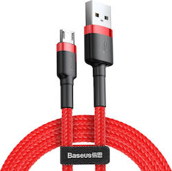 Baseus Cafule Braided USB 2.0 to micro USB Cable Κόκκινο 2m (CAMKLF-C09)