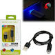 Volte-Tel LED / Regulär USB 2.0 auf Micro-USB-Kabel Schwarz 1m (8129254) 1Stück