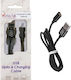 Volte-Tel Braided / Magnetic USB 2.0 to micro USB Cable Μαύρο 1m (8228285)