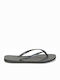 Havaianas Slim Logo Women's Flip Flops Black