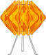 Starlight FP-12-S-2Ε-27CM-Τ Plastic Table Lamp for Socket E14 with Yellow Shade and Base