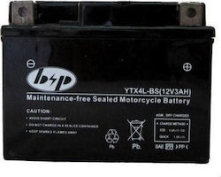B&P Motorradbatterie YTX4L-BS mit Kapazität 3Ah B&P Motorradbatterie YTX4L-BS mit Kapazität 3Ah