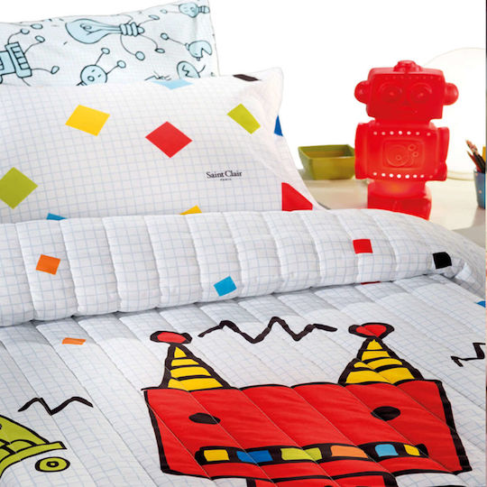 Saint Clair Robot Față de pernă pentru copii 50x70cm Colorată