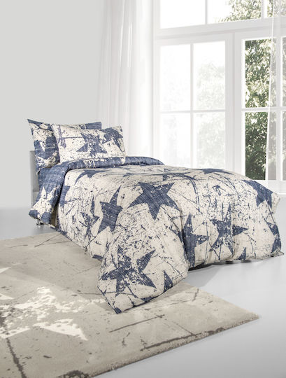 Saint Clair Galaxy Kids Duvet Cover Single Cotton Blue 160x220cm