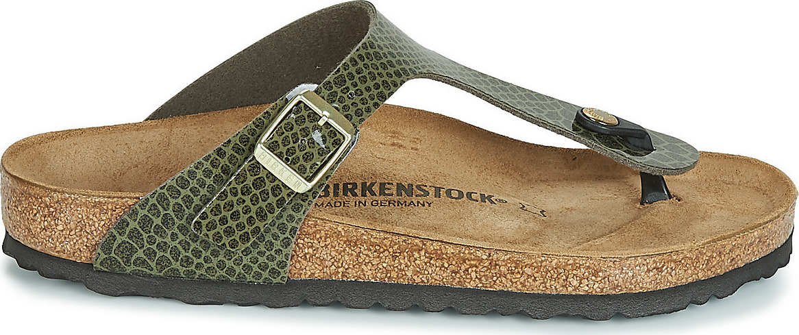 Birkenstock Gizeh Birko Flor 1011774 Regular Fit Magic Snake Khaki