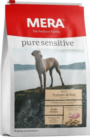 Meradog Pure Sensitive Adult 4kg Hrană Uscată fără Gluten pentru Câini Adulţi cu Curcan și Orez