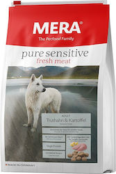 Meradog Pure Sensitive Fresh Meat Adult 12.5kg Dry Food Grain-Free & Gluten-Free for Adult Dogs with Turkey and Potatoes