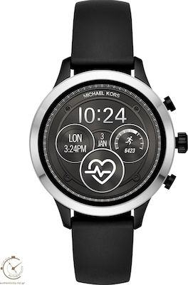 Michael Kors Access Runway Stainless Steel 41mm Smartwatch with Heart Rate Monitor (Black)