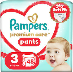 Pampers Πάνες Βρακάκι Premium Care No. 3 για 6-...