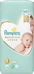 Pampers Scutece cu bandă adezivă Premium Care Premium Care Nr. 2 pentru 4-8 kgkg 46buc