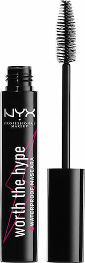 NYX Professional Makeup Worth The Hype Waterproof Mascara Αδιάβροχη Black 7ml