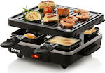 Domo Just us Tischplatte Elektrischer Grill Raclette 600W 21cmx21cmcm