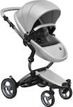 Mima Πολυκαρότσι Xari Argento / Graphite Grey Chassis / Black Cushion Verstellbar 2 in 1 Baby Kinderwagen Geeignet für Neugeborene Silber 13.4kg