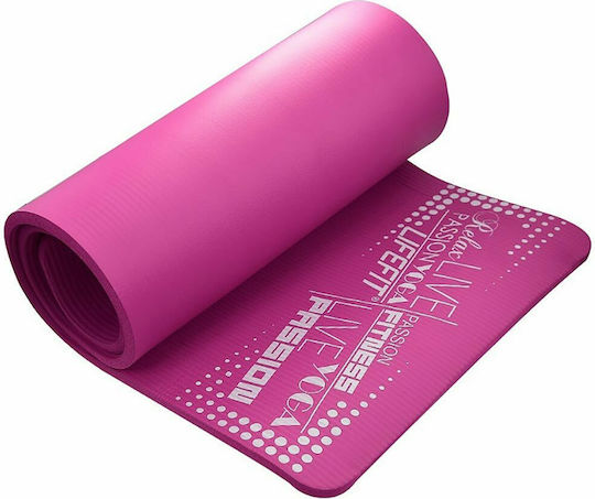 Lifefit Exclusive Упражнение Мат Пилатес Розов (180x60x1.5см)