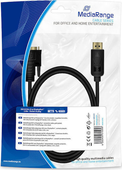 MediaRange Cable DVI-D male - DisplayPort male 2m (MRCS131)