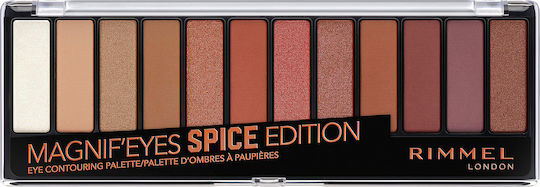 Rimmel London Magnif Contouring Palette Lidschatten Palette mit Gepressten Puder in Mehrfarbig 14gr