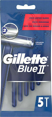 Gillette Blue II Ξυραφάκια μιας Χρήσης με 2 Λεπίδες 5τμχ