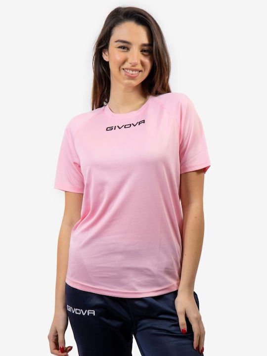 Givova Eine Sportliche Herrenbluse Kurzarm Rosa