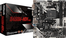 ASRock B450M HDV rev. 4.0 Mainboard Micro ATX mit AMD AM4 Sockel