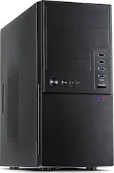 Inter-Tech IT-6865 Mikro-Turm Computergehäuse Schwarz