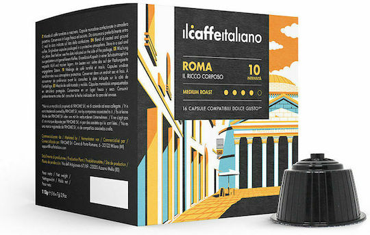 IL Caffe Italiano Κάψουλες Espresso Roma Συμβατές με Μηχανή Dolce Gusto 96caps