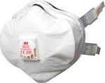 3M 8835 Disposable Protective Mask FFP3 with Valve White 1pcs