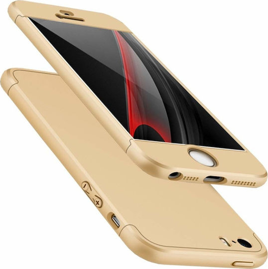 360 Full Cover Πλαστικό Χρυσό (iPhone 5/5s/SE)