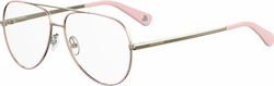 Moschino Women's Prescription Eyeglass Frames Pink