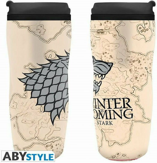 Abysse Game Of Thrones - Winter is Coming Чаша Термос Пластмасов 355мл Бежов