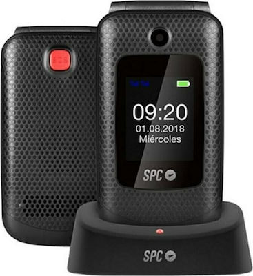 SPC Goliath Dual SIM Κινητό με Μεγάλα Κουμπιά (Αγγλικό Μενού) Μαύρο