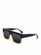 Kypers Fellini Men's Sunglasses with Black Plastic Frame and Black Lens FE002