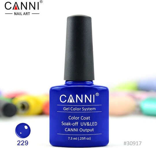 Canni Classic Ημιμόνιμο Βερνίκι Νυχιών 229 Bright Deep Blue 7.3ml