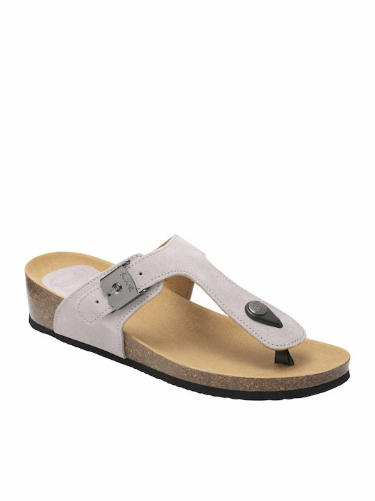 Gandia 2.0 - Bioprint Women's Flat Sandals Anatomic in Gray Color