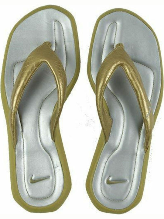 Nike Tiki Women's Flip Flops Gold