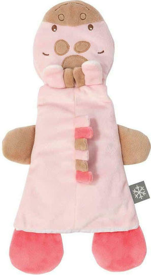 Nattou Πανάκι Μωρού Cuddly & Gelpack Giraffe Ροζ