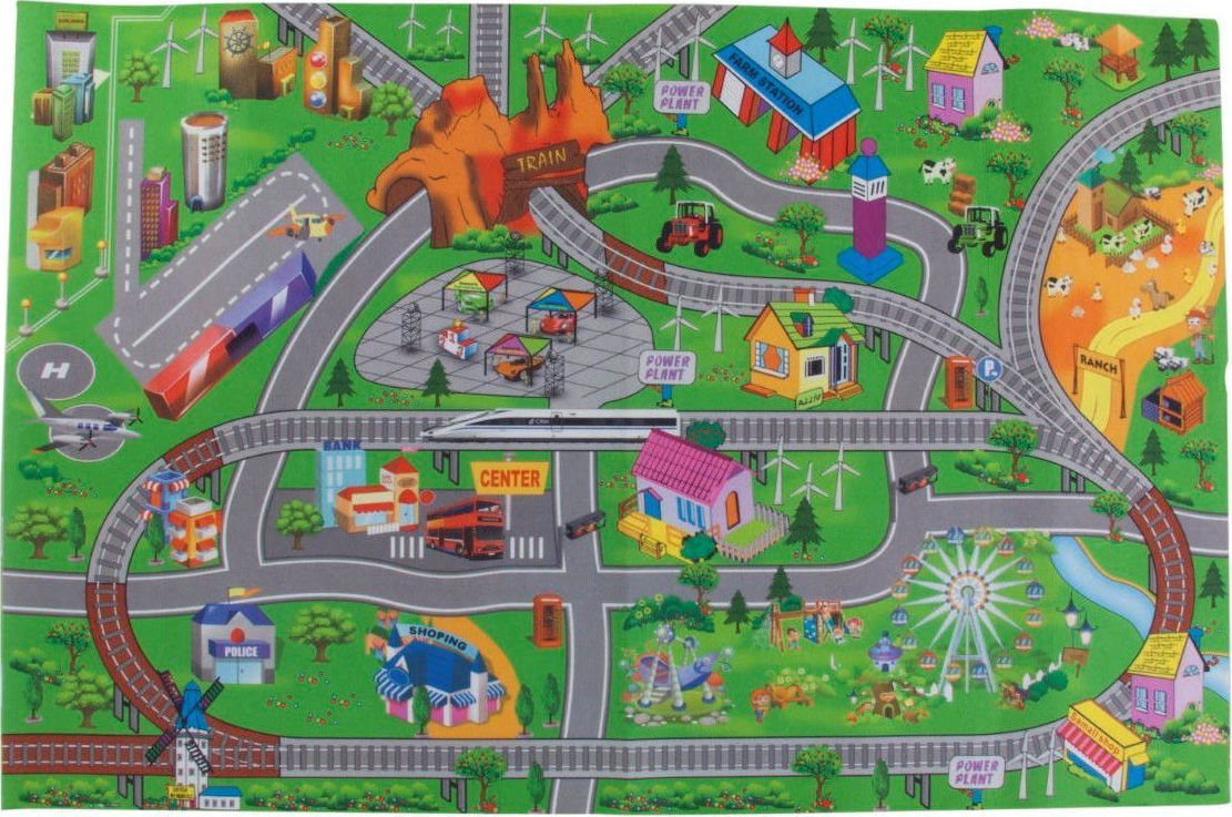 Sun Baby Playmat City with Cars and Road Signs Skroutz.gr