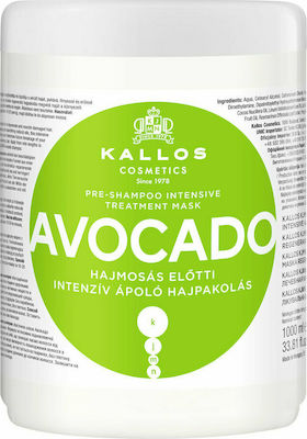 Kallos Pre Shampoo Avocado Intensive Treatment Masca de păr pentru Hidratare 1000ml