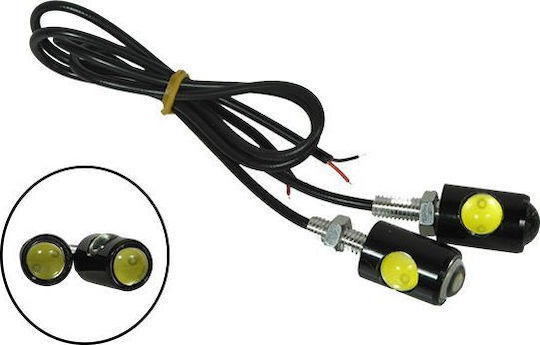 GloboStar License Plate Lights Led 3W 12V Universal Cold White 2pcs