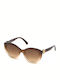 Roberto Cavalli Women's Sunglasses with Brown Plastic Frame and Brown Gradient Lens RC1111 47F