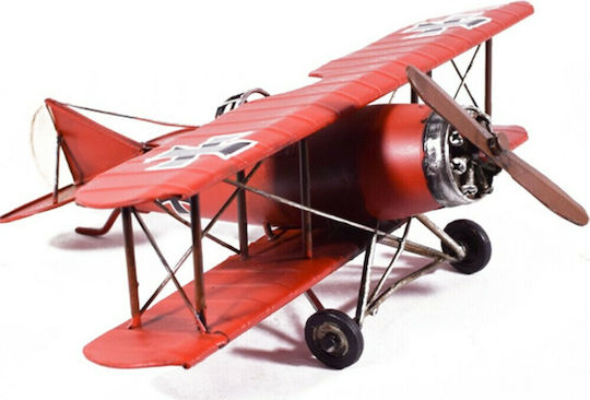 SP Souliotis Vintage Metallic Miniature Airplane 28x27x11cm