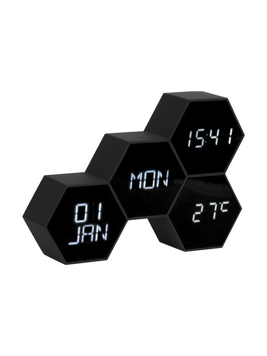 Karlsson Six in Mix Tabletop Digital Clock with...