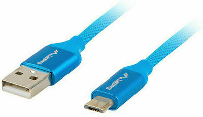 Lanberg Premium Regulär USB 2.0 auf Micro-USB-Kabel Blau 1m (CA-USBM-20CU-0010-BL) 1Stück