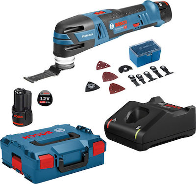 Bosch GOP 12 V-28 Professional Electric Oscillating Multi Tool 12V 2x3Ah with Speed Control 06018B5006