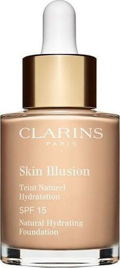 Clarins Skin Illusion Natural Hydrating Foundation Течен грим SPF15 105 Nude 30мл