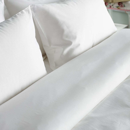 Vesta Home Duvet Cover Cotton Satin King Size 260x240 Persa White